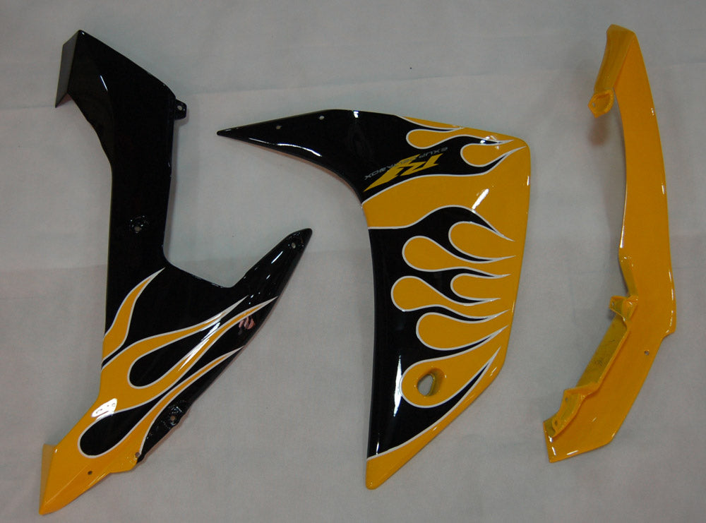 Fairings 2007-2008 Yamaha YZF-R1 Yellow & Black Flame R1  Generic