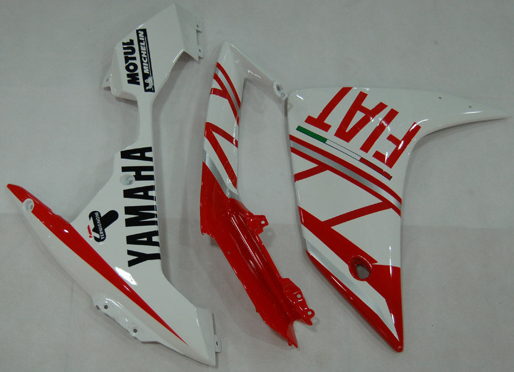 Fairings 2007-2008 Yamaha YZF-R1 Red White FIAT R1  Generic