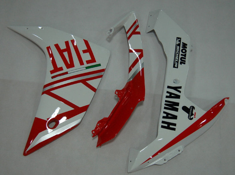 Fairings 2007-2008 Yamaha YZF-R1 Red White FIAT R1  Generic