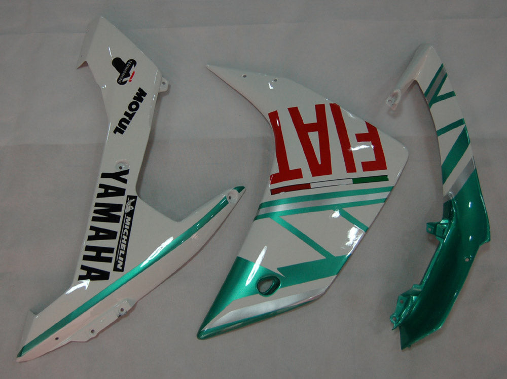 Fairings 2007-2008 Yamaha YZF-R1 Green Emerald White FIAT  Generic