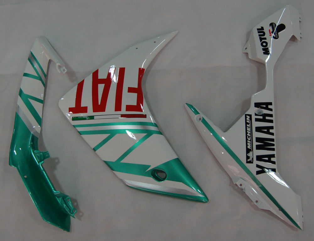 Fairings 2007-2008 Yamaha YZF-R1 Green Emerald White FIAT  Generic