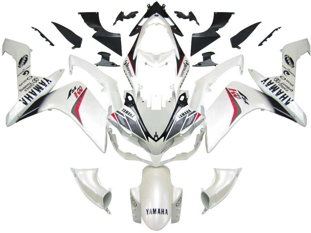 Fairings 2007-2008 Yamaha YZF-R1 White Carbon Look R1  Generic