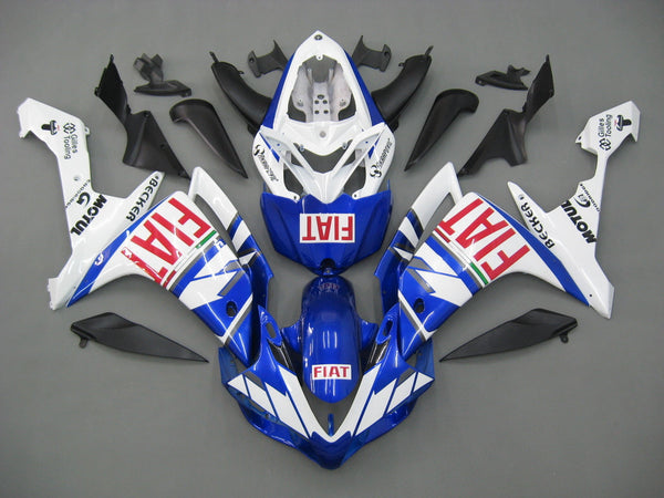 Fairings 2007-2008 Yamaha YZF-R1 Blue White FIAT  Generic