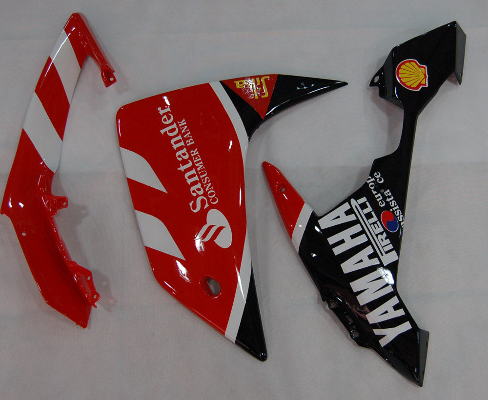 Fairings 2007-2008 Yamaha YZF-R1 Red Black Santander Bank  Generic