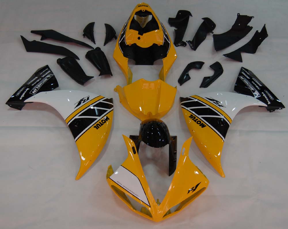 Fairings 2009-2011 Yamaha YZF-R1 Yellow Black Motul R1  Generic