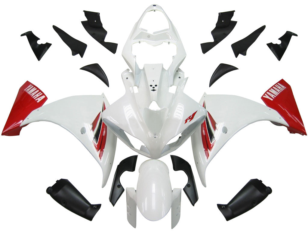 Fairings 2009-2011 Yamaha YZF-R1 White Red R1  Generic