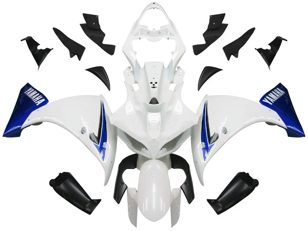 Fairings 2009-2011 ياماها YZF-R1 أبيض أزرق أسود R1 عام