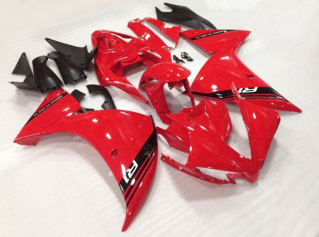 Fairings Plastics 2012-2014 Yamaha YZF R1 Red R1  Generic