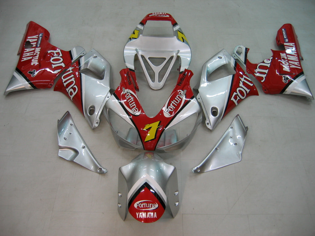 Fairings 1998-1999 Yamaha YZF-R1 Red Silver No.7 Fortuna  Generic