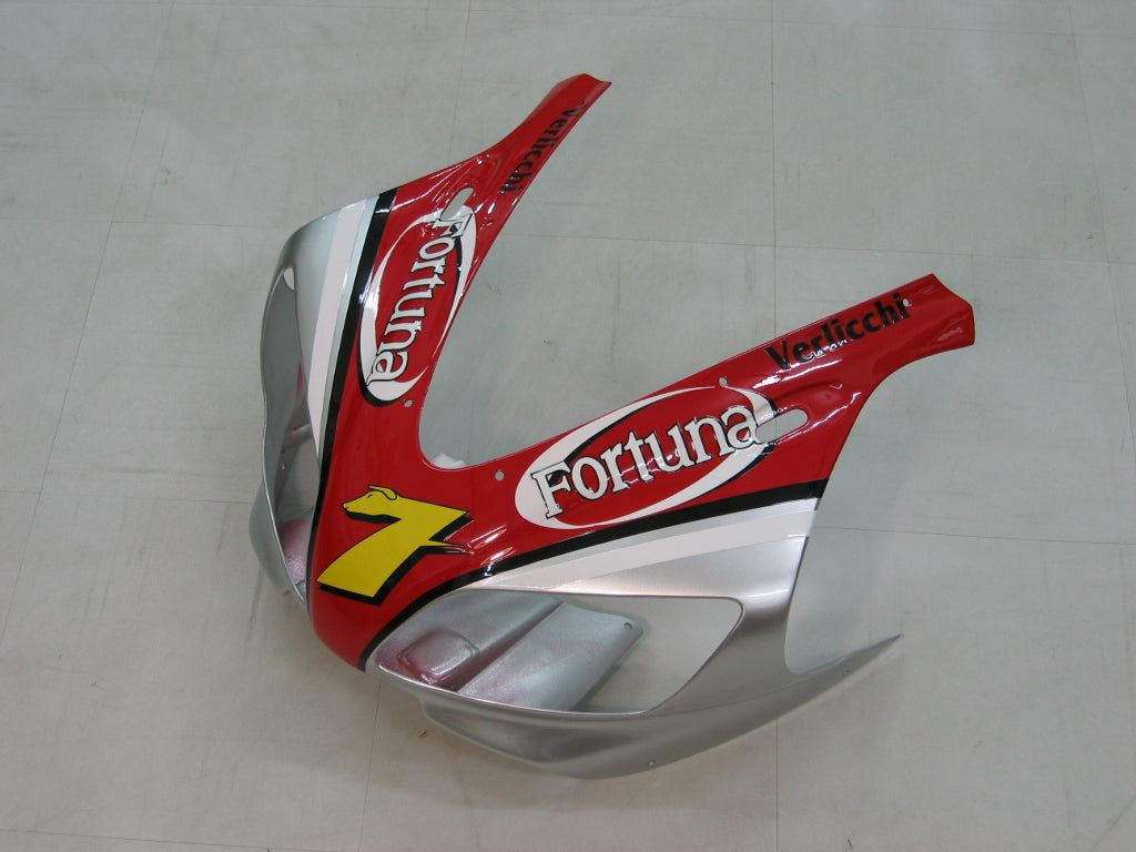 Carenados 1998-1999 Yamaha YZF-R1 Rojo Plata No.7 Fortuna Genérico