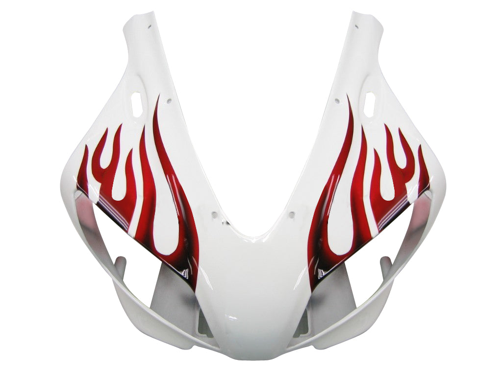 Carenados 1998-1999 Yamaha YZF-R1 Blanco y Rojo Flame R1 Genérico