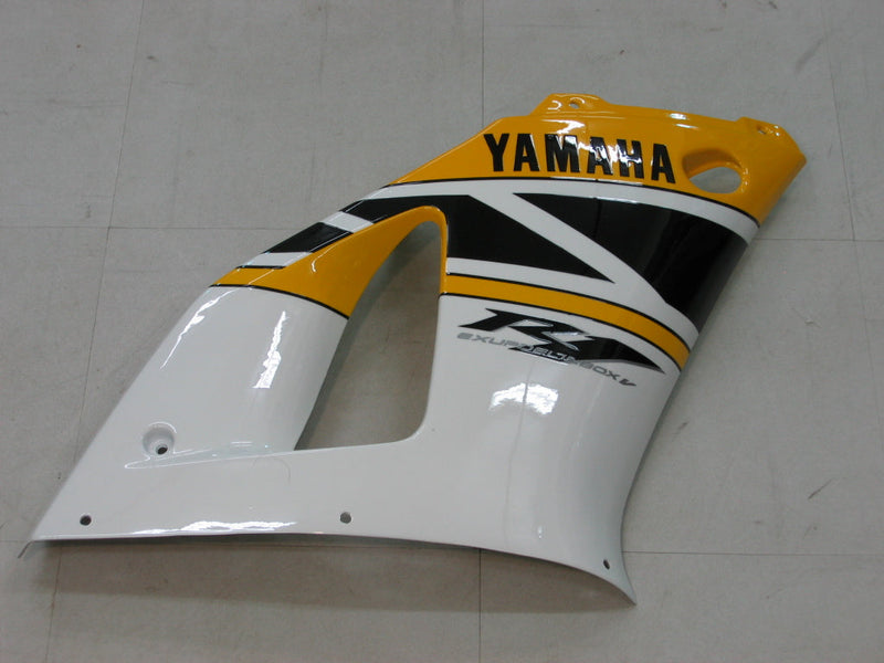 Fairings 1998-1999 ياماها YZF-R1 أصفر أبيض أسود R1 عام