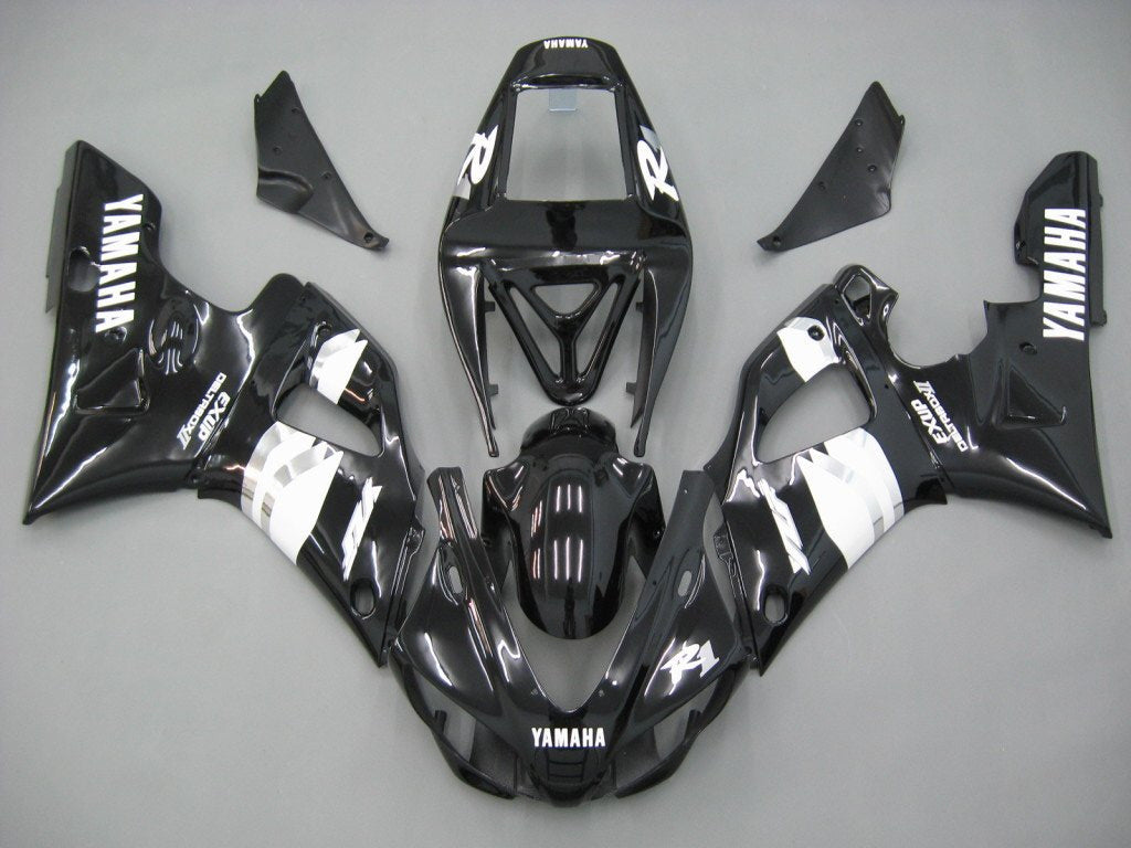 Fairings 1998-1999 Yamaha YZF-R1 Black White  R1  Generic