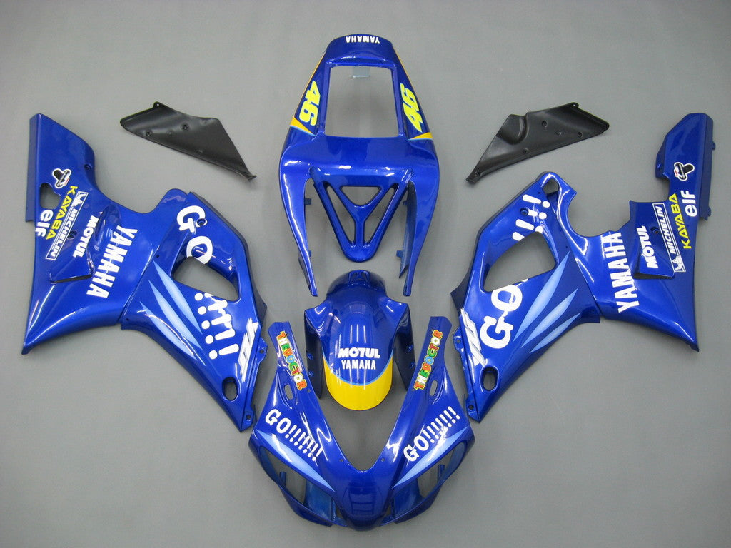 Fairings 1998-1999 Yamaha YZF-R1 Blue No.46 GO!!!!!!  R1  Generic