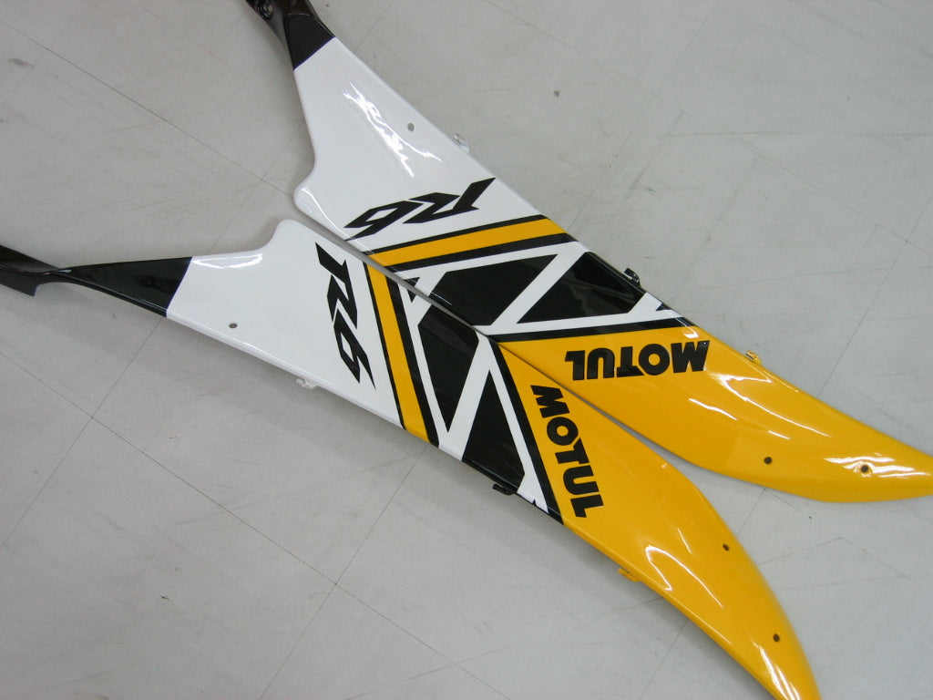 Fairings 2006-2007 Yamaha YZF-R6 Yellow White Black Motul R6  Generic