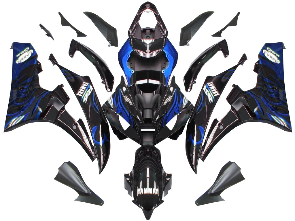 Fairings 2006-2007 Yamaha YZF-R6 Black & Blue Flame R6  Generic