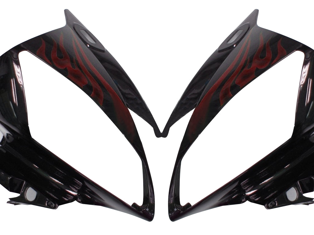 Fairings 2006-2007 Yamaha YZF-R6 Black & Red Flame R6  Generic