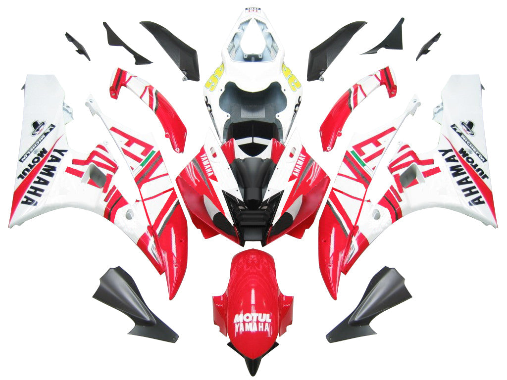 Fairings 2006-2007 Yamaha YZF-R6 White Red No.46 FIAT R6  Generic