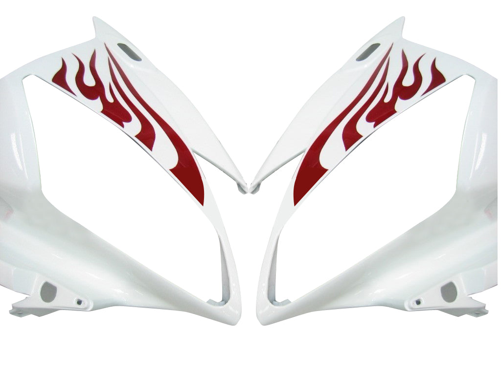 Fairings 2006-2007 Yamaha YZF-R6 White & Red Flame R6  Generic