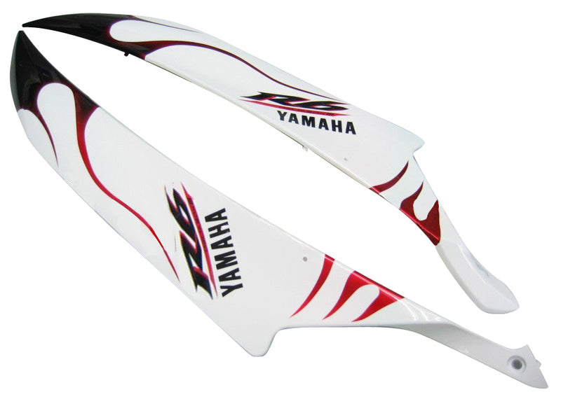 Fairings 2006-2007 Yamaha YZF-R6 White & Red Flame R6  Generic
