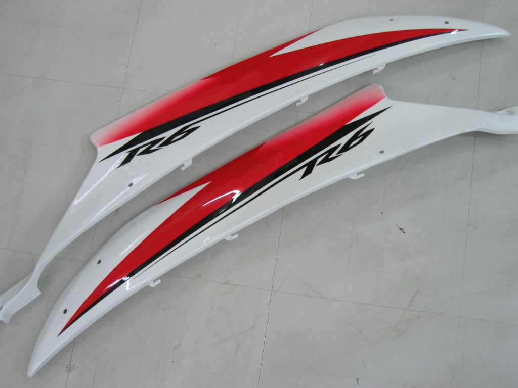 Fairings 2006-2007 Yamaha YZF-R6 White Red Michelin  R6  Generic