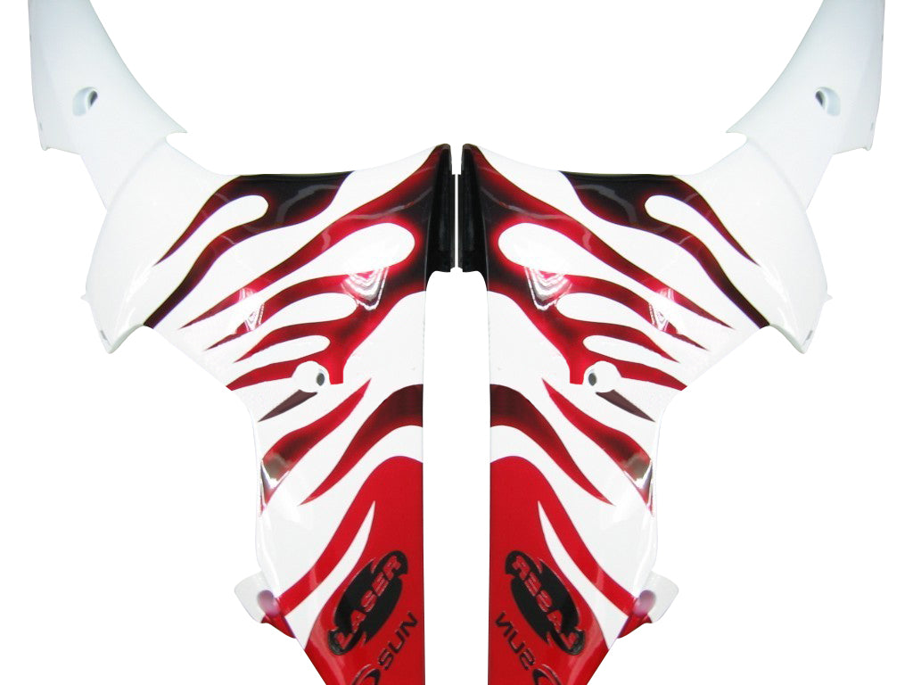 Fairings 2008-2016 Yamaha YZF-R6 White & Red Flame R6  Generic