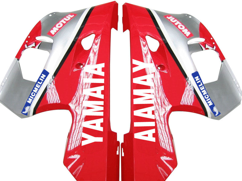 Carenados 1998-2002 Yamaha YZF-R6 Plata Rojo Fortuna R6 Genérico
