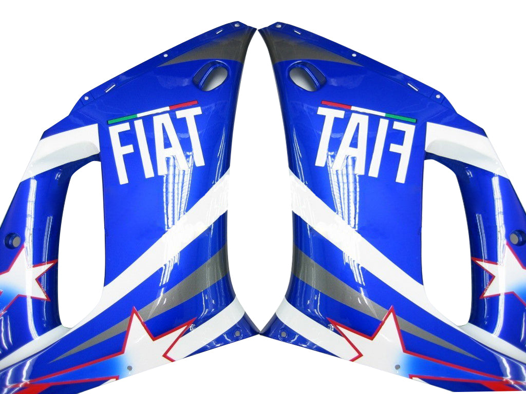 Fairings 1998-2002 Yamaha YZF-R6 Blue White Star FIAT R6  Generic