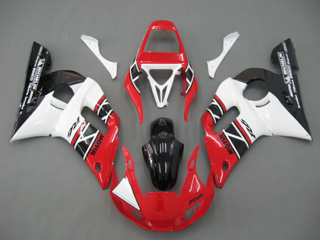 Fairings 1998-2002 Yamaha YZF-R6 Red White Black R6  Generic