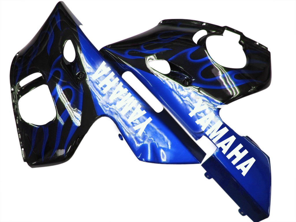 Fairings 1998-2002 Yamaha YZF-R6 Black & Blue Flame R6  Generic