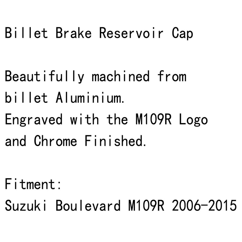 Tapa de depósito de freno para Suzuki Boulevard M109R 109R M109 2006-2015 Chrome Generic
