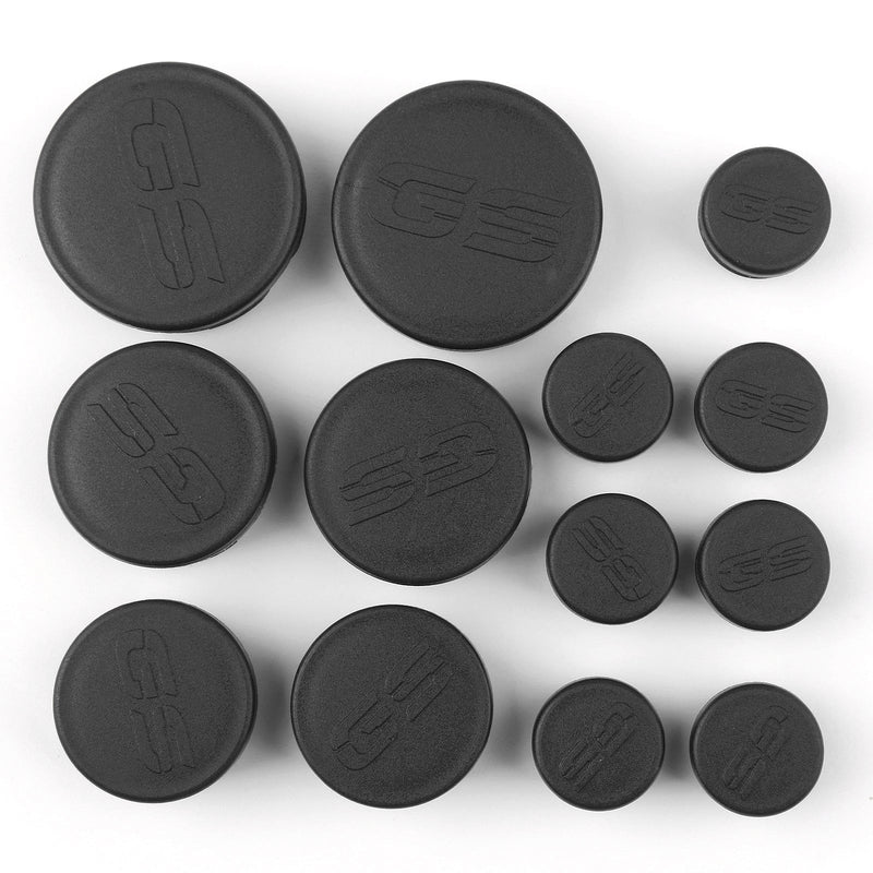 10 Uds tapas de agujeros de marco juego de decoración de tapones para BMW R1200GS/LS/ADV 2013-2016 genérico
