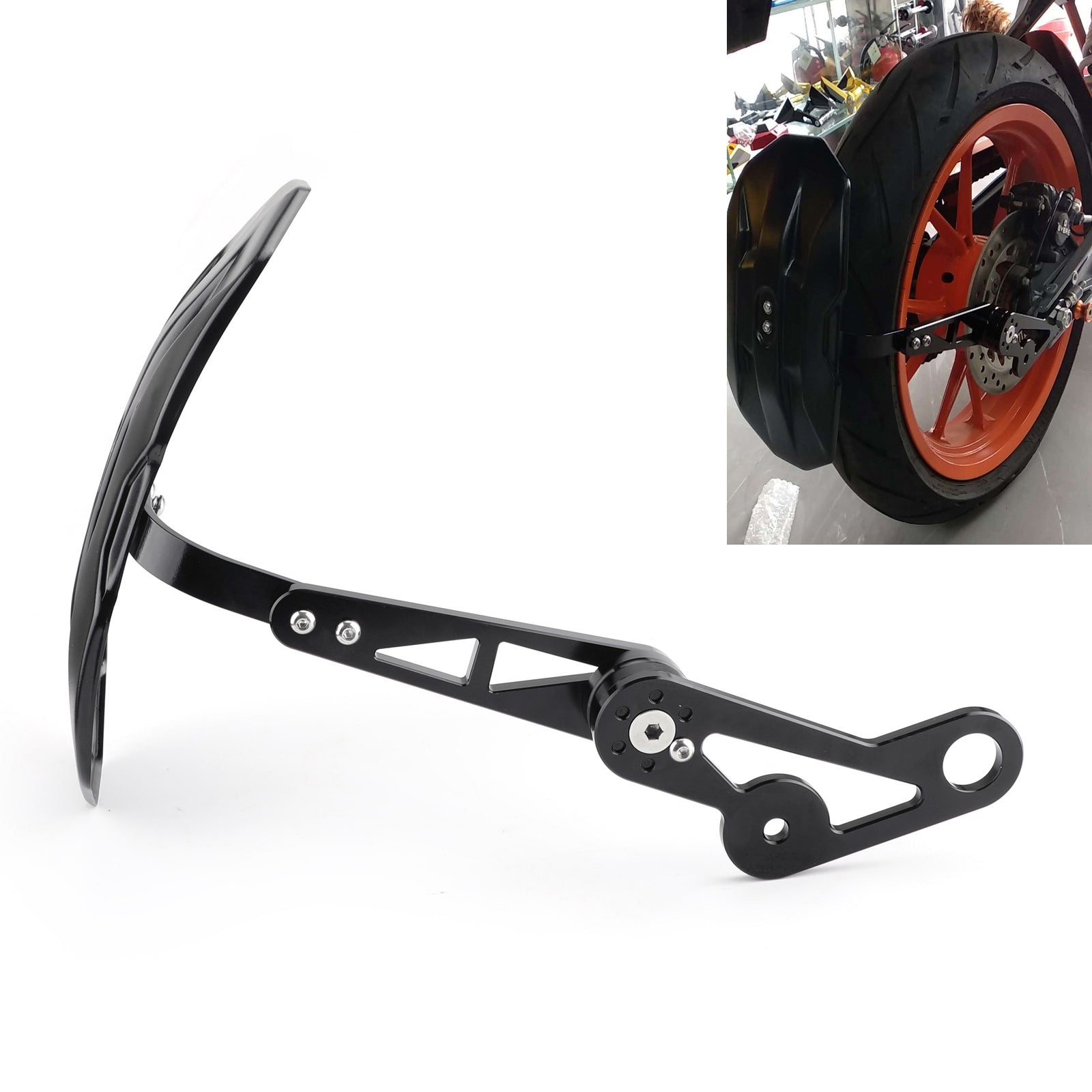 Universal Motorcycle Rear Fender Mudguards For Honda Yamaha Suzuki Triumph BMW Generic