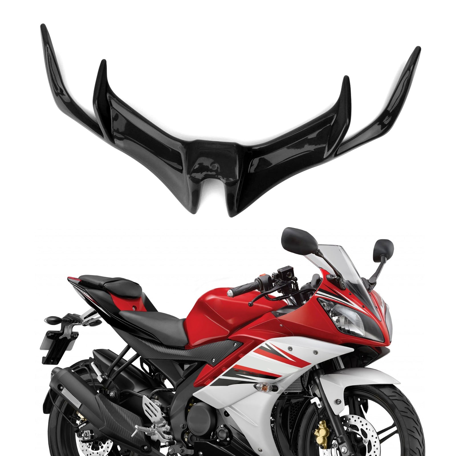 Motorcycle Front Panel Winglet Fairing For YAMAHA YZF-R15 V3.0 2017-2019 Generic