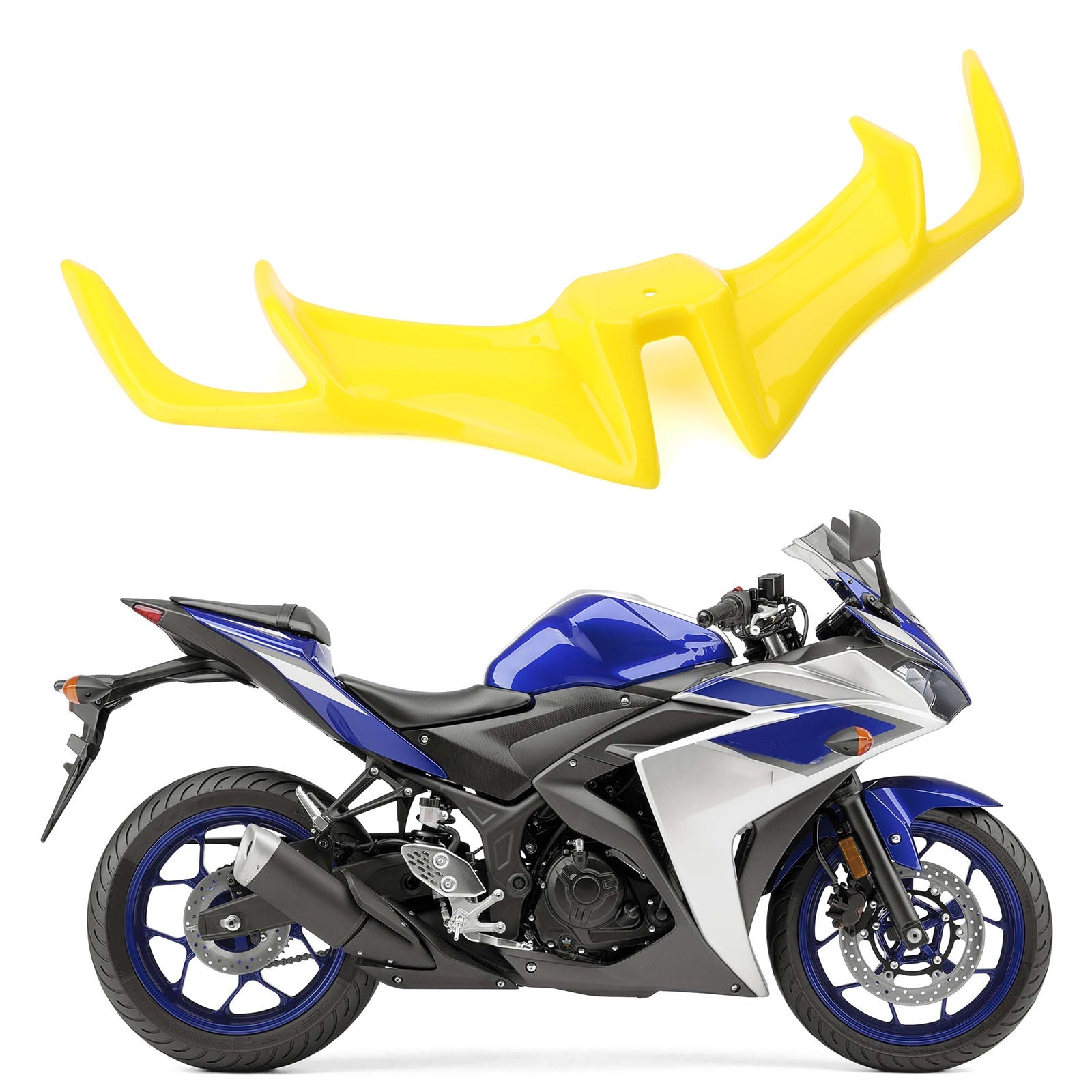 Motorcycle Front Panel Winglet Fairing For YAMAHA YZF-R15 V3.0 2017-2019 Generic