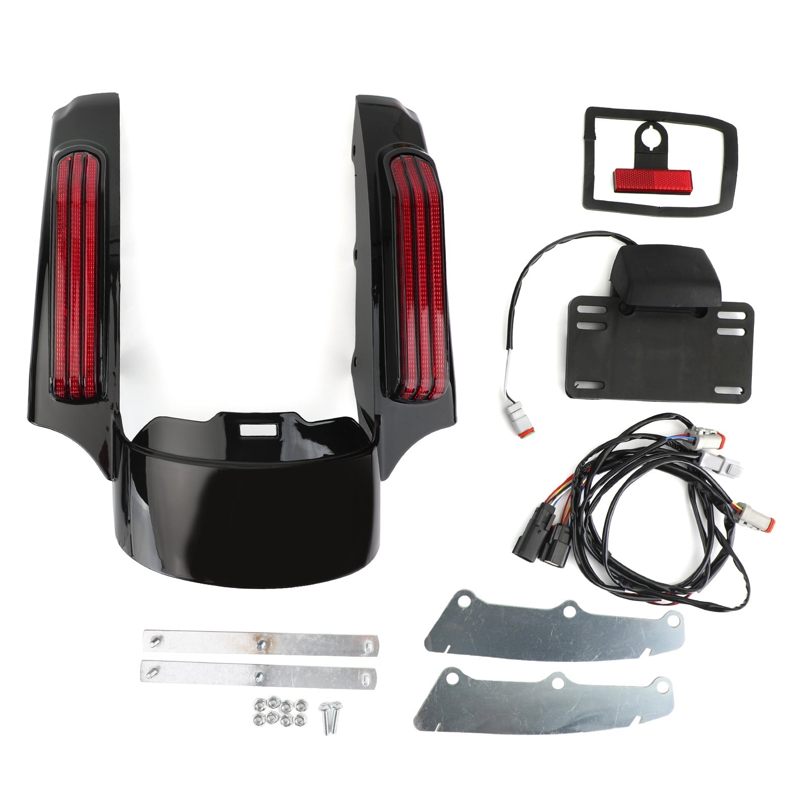 Rear Fender LED Light fit for Touring Road King FLHR Street Glide FLHX Generic