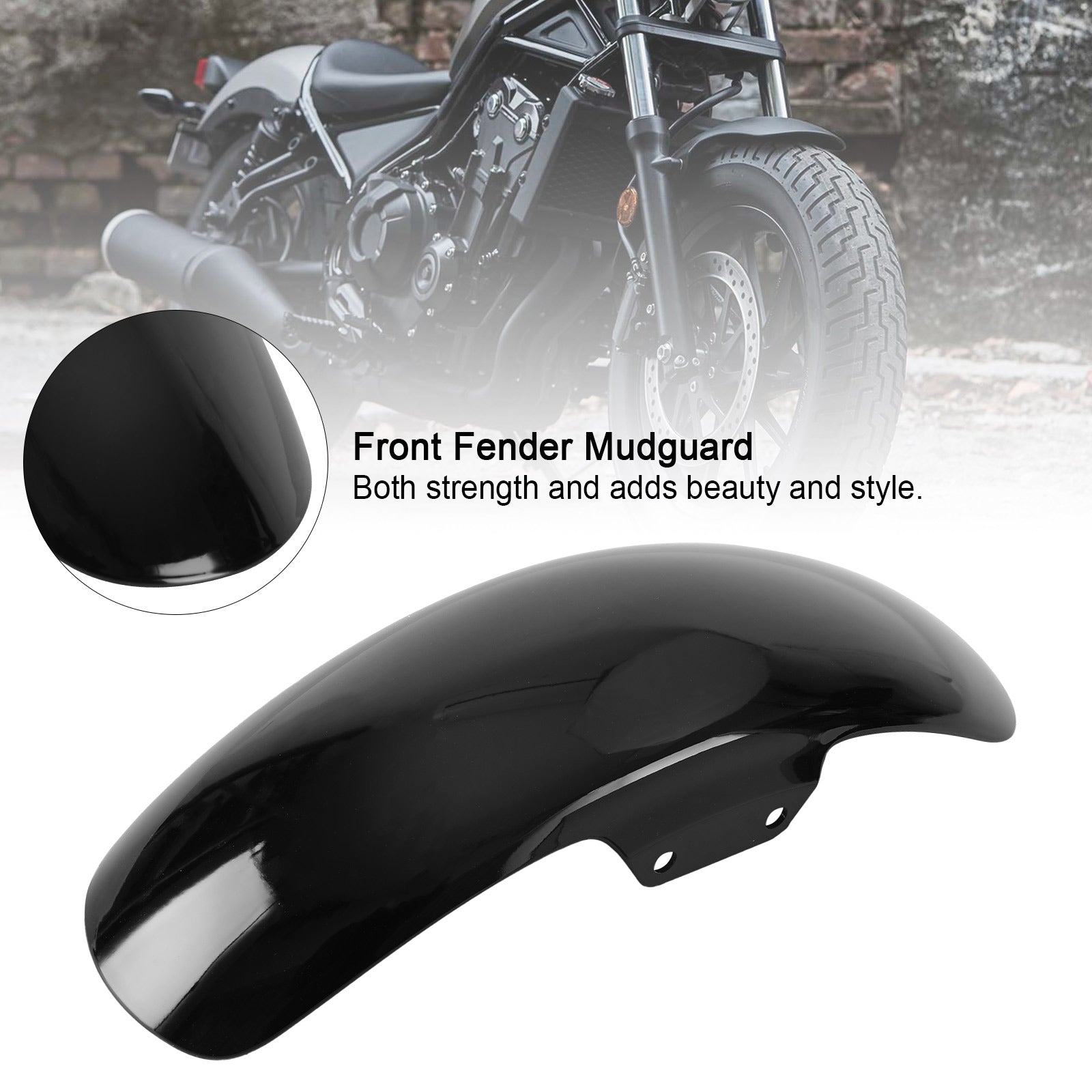 Front Fender Mudguard for Honda Rebel CMX300 CMX500 2017-2021 Generic