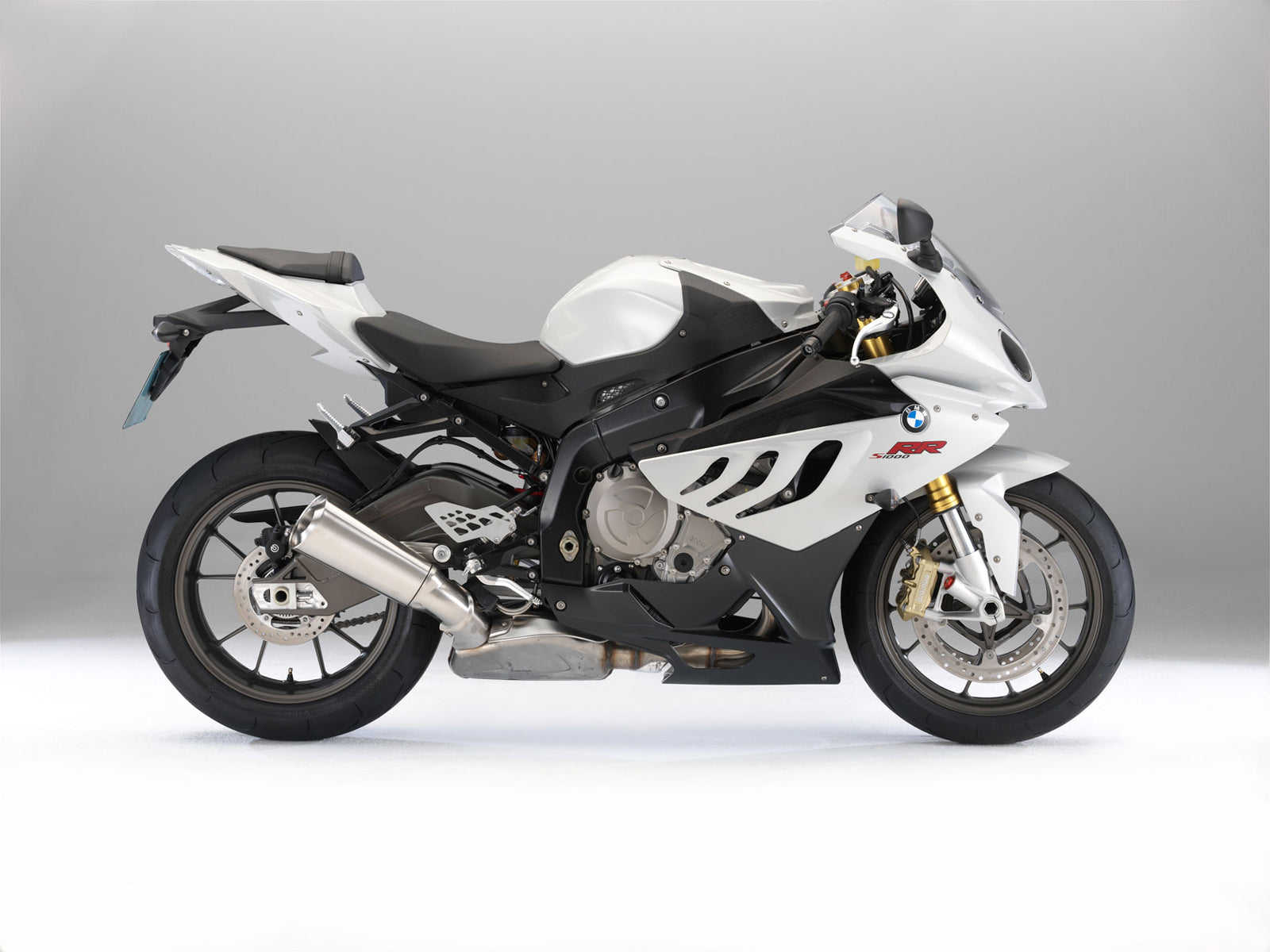 Fairings for 2009-2014 BMW S1000RR White SRR  Generic