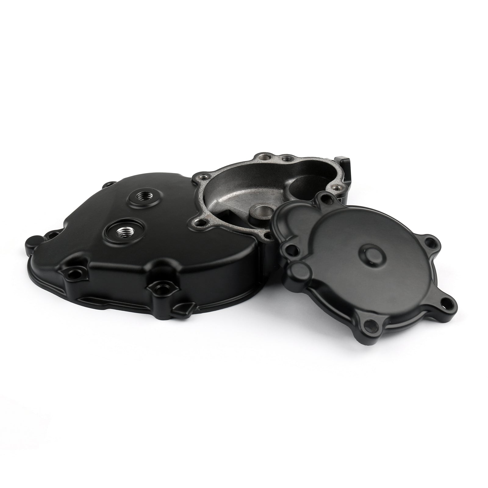 Engine Starter Case Crankcase Cover Fit For Kawasaki Ninja ZX10R (06-10) Black Generic