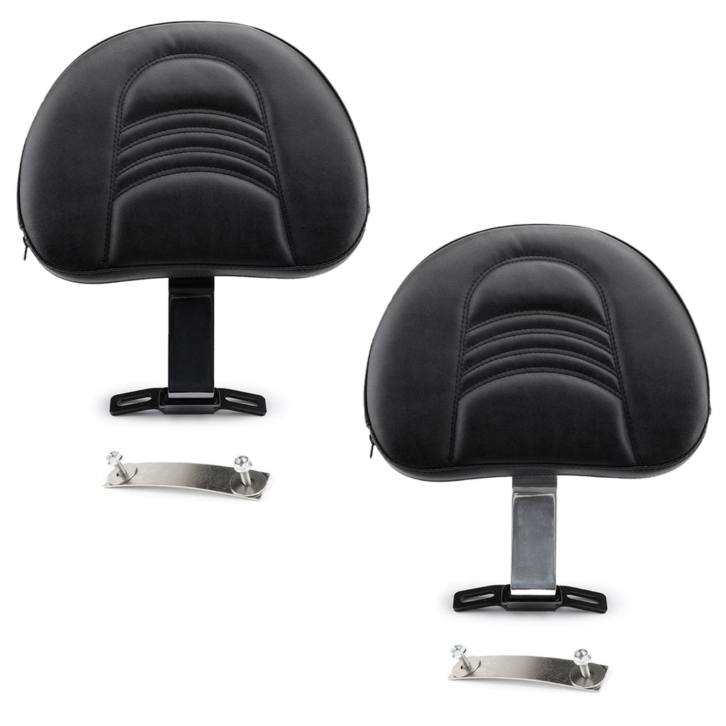 Motorcycle Back Rst Motorcycle Driver Rider Backrest Kit For Fatboy Heritage Softail Models ...