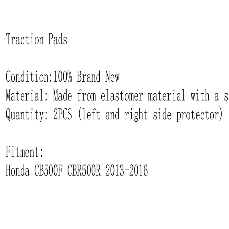 Tank Traction Pad Side Gas Knee Protector 3M Para Honda CB500F CBR500R 2013-2016 Genérico