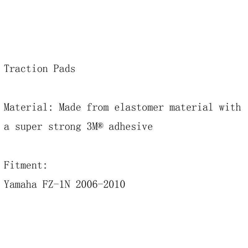 Almohadillas de tracción de tanque Protector de agarre de rodilla de gas lateral para Yamaha FZ-1N FZ1000 06-2015 Genérico