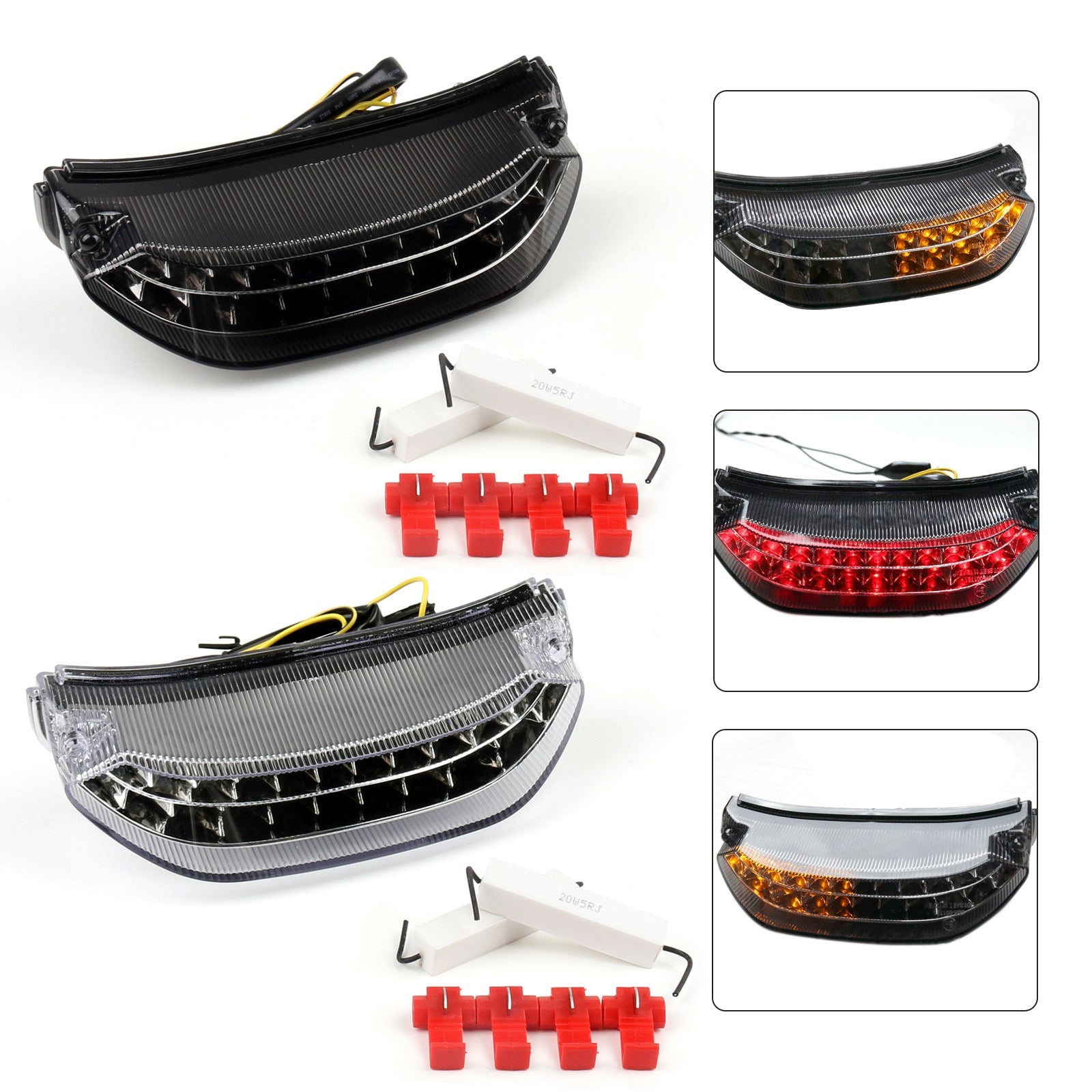 Integrated LED Tail Light Turn signals For Honda CBR600RR 2013-2024 Generic