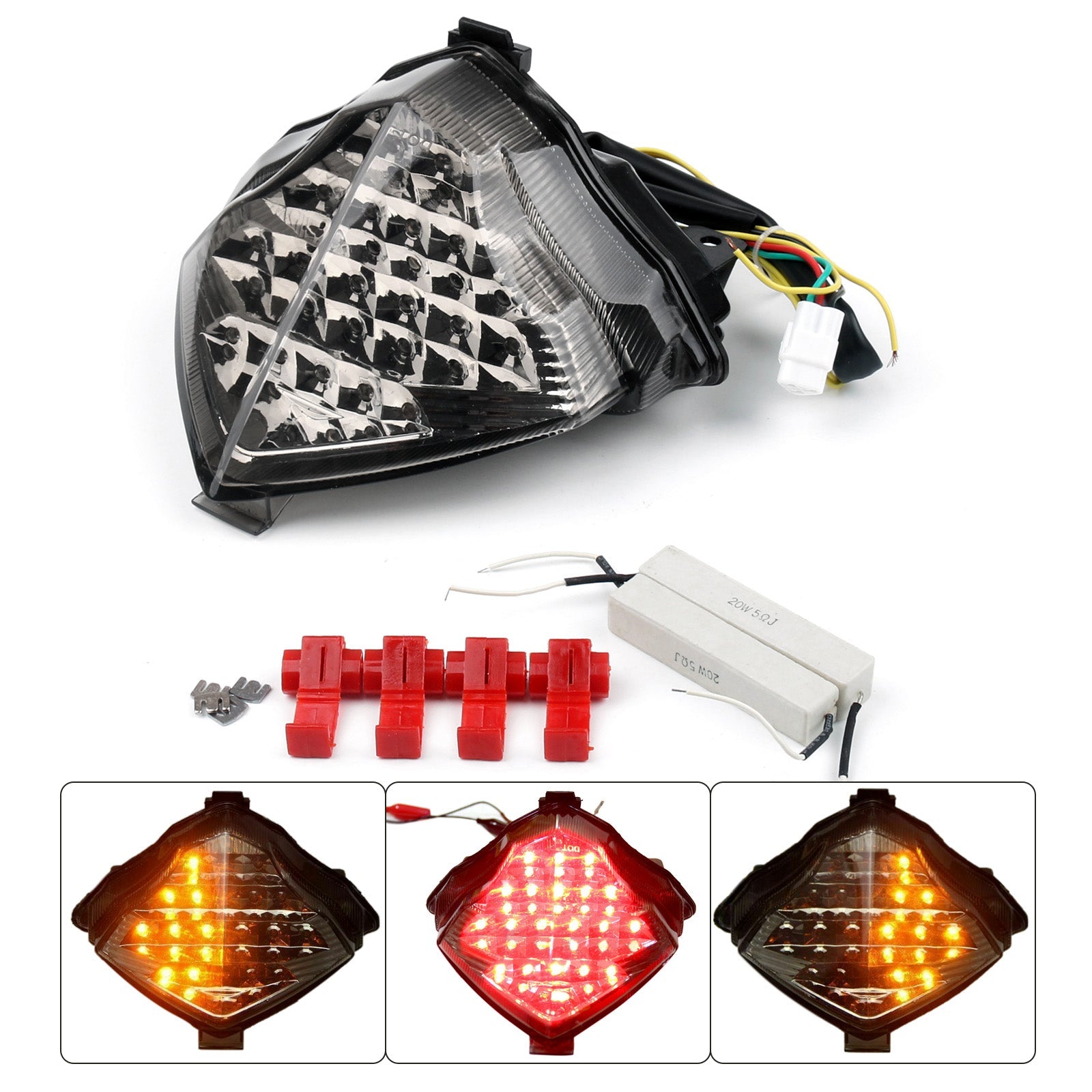 LED Tail Light With Turn Signal for Yamaha YZF R1 YZF-R1 2004-2006 2005 Generic