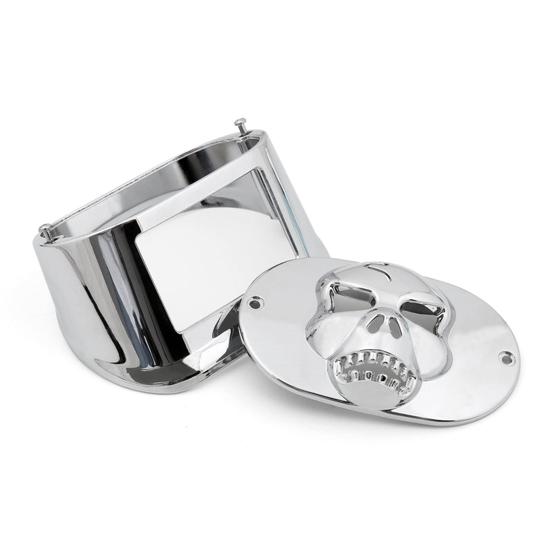 Cubierta del cráneo del collar de la lámpara trasera para modelos Harley Touring XL Dyna FLSTF FLHRC FLHTC genérico