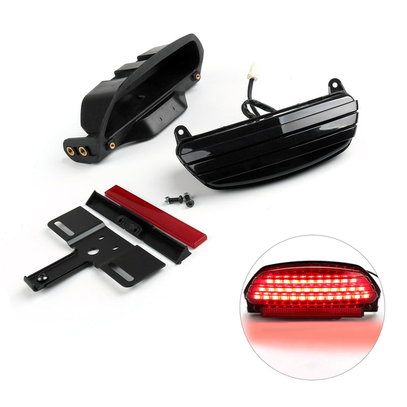 Tri-Bar Fender LED luz trasera + soporte para Harley Softail FXST FXSTB FXSTC genérico