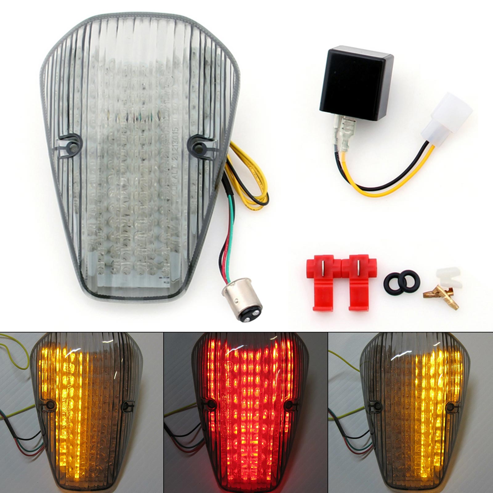 Taillight For Honda VTX1300 CUSTOM VTX1800 CUSTOM (2002-2009) 2 Color Generic