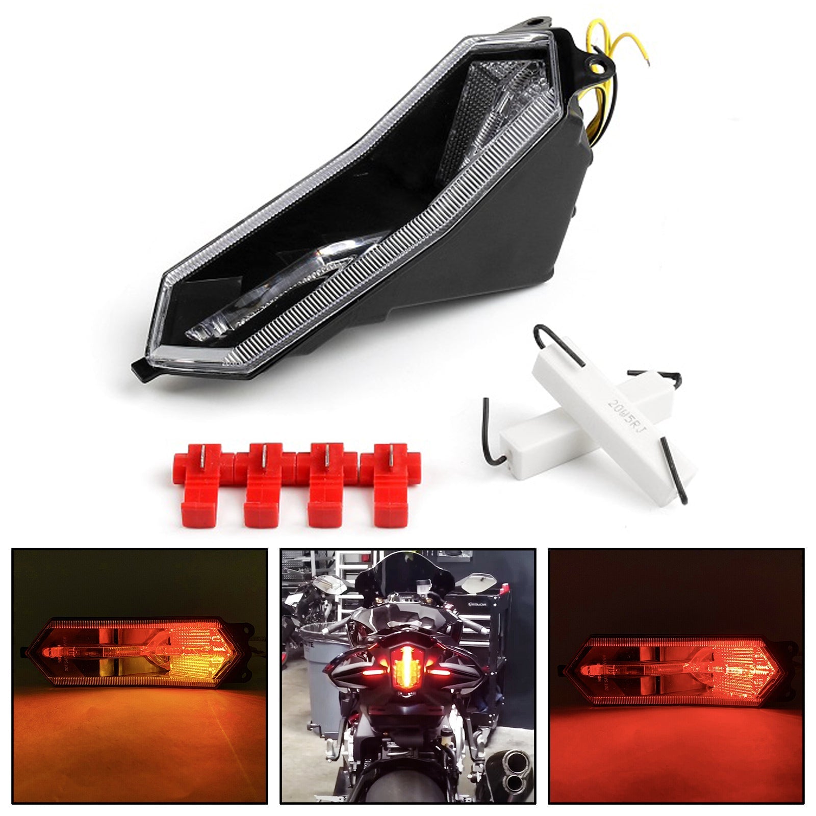 Tail light Integrated Turn Signals For Yamaha YZF R6 R1 R1S R7 2015-2022