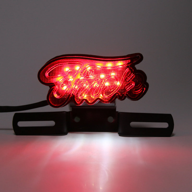 LED Brake Tail Light Running Lamp Plastic Housing For Harley Chopper Generic