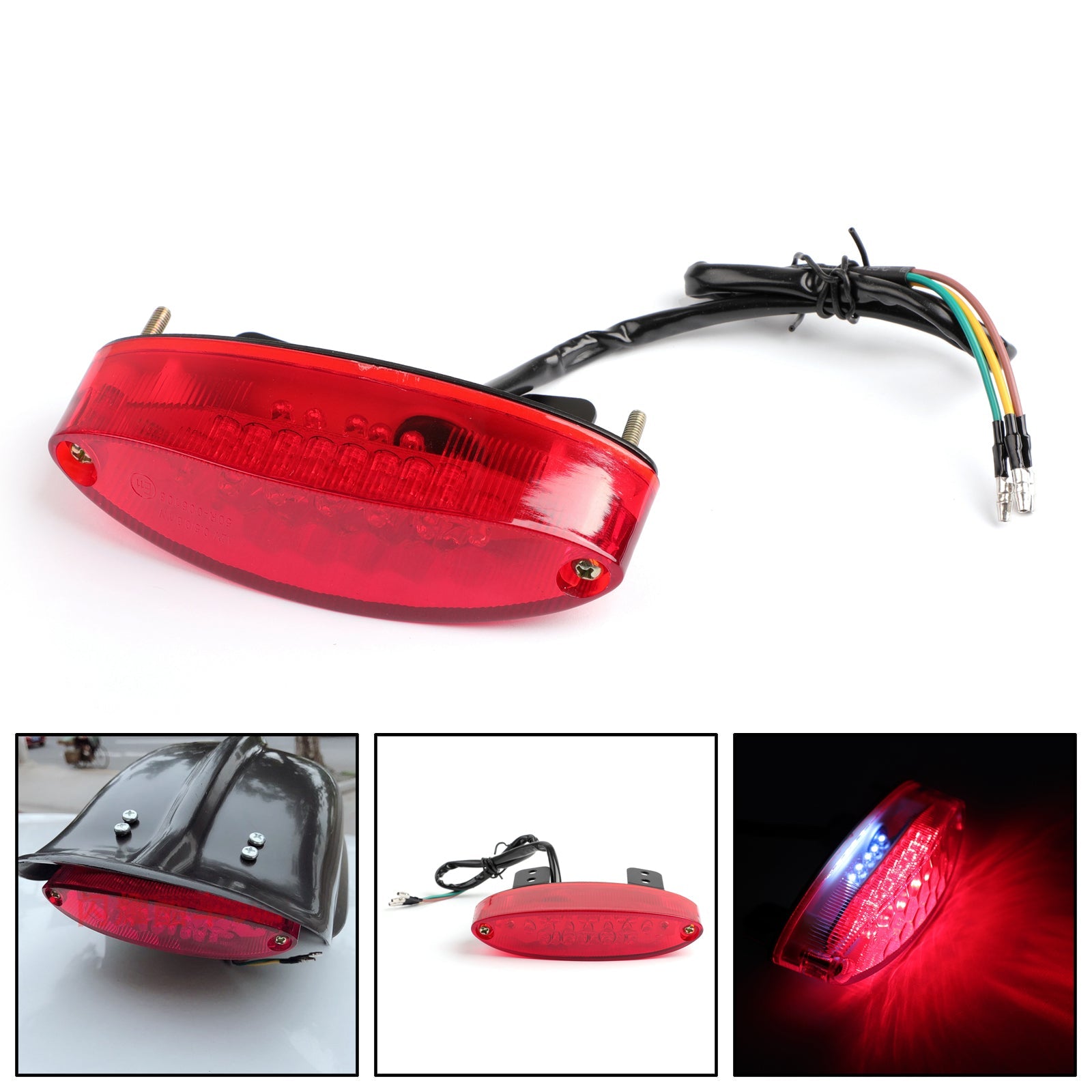 LED Rear Fender Edge Tail Light For Harley Sportster 883 1200 XL 1994-2003 Generic